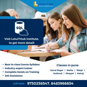 SQL coaching classes in Pune